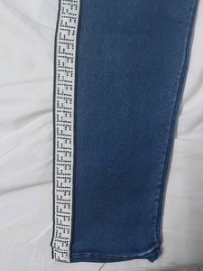 High Waist Blue Jeans