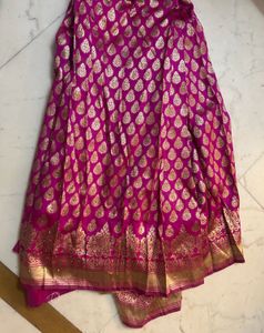 Pink &amp; Gold ready to wear saree