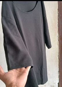 Comfy Black Boxy Top for women.