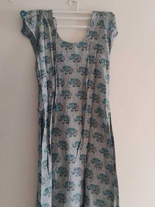 Elephant Print Kurta
