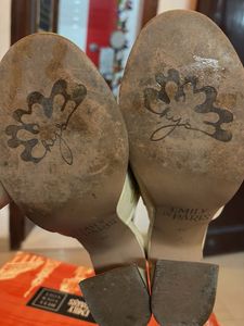 Floral pure leather Mules