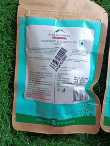 Alps Goodness Rosemary&amp;Curry Leaf Powder Pack Of 2