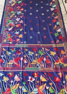 Kantha Embroidery Saree