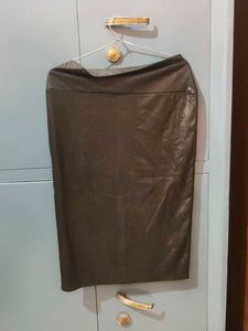 Shein Faux Leather Midi Skirt