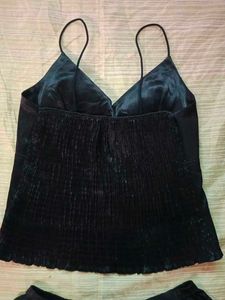 3 In 1 Vintage Sexy  Black Nighty Set