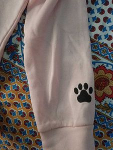 Cute Pink Cat Hoodie