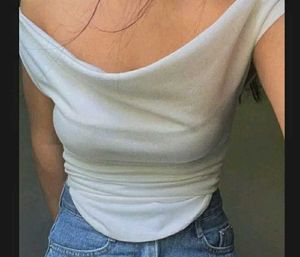Off-Shoulder White Top