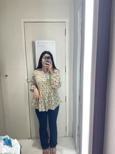 Block Printed Short  Top