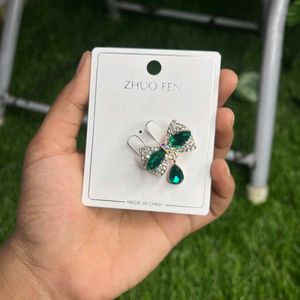 Crystal Bow Hijab Pin - Any One