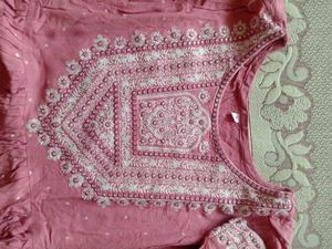 Pink 3 Set Kurti