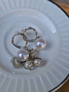 Elegant Pearl Drop Earrings ( combo)