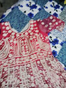 Elegant Rani Colour &amp; White Lehenga Choli