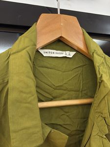 Olive Green Shirt By Snitch
