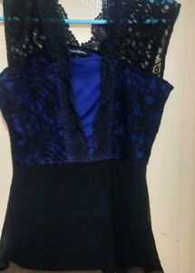 Beautiful Party Wear Peplum Top Size S