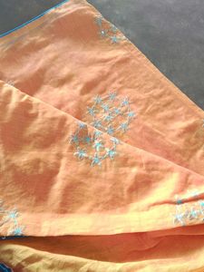 saree with stitched blouse