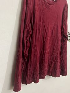 Maroon Long Sleeve T-Shirt