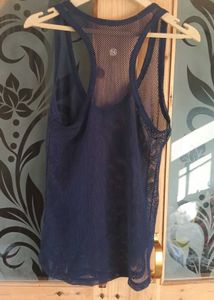 RD STYLE  Fix Mesh Net Tank Tunic