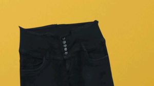 H-93 Size-30 Stylish Black Jeans