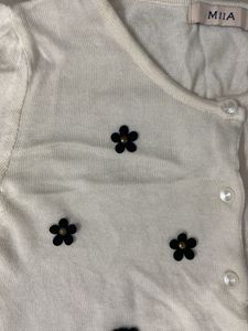 Floral Applique Cardigan