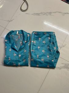 Flamingo Print Pajama Set