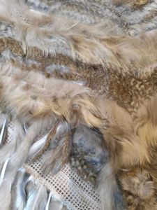 Brown nordic viking inspired poncho/shawl