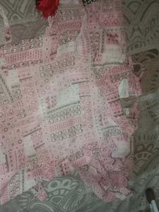 Pink Printed Kurta best for girls one piece