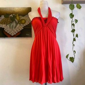 Red Halter Dress