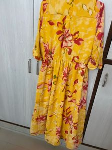 Floral Yellow Dress