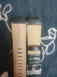 Black Leather Watch Strap