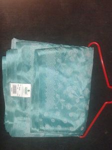 Elegant Teal Saree