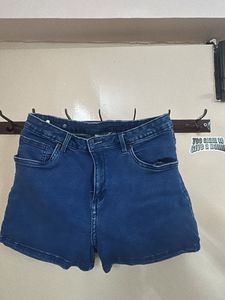 Blue Denim Shorts - Westside