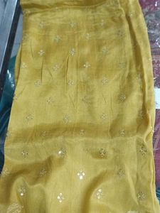 Elegant Mustard Yellow Salwar Kameez Set