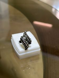 CLASSY ELEGANT BLACK STONED HAND RING 💍FOR WOMEN