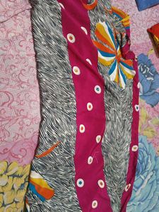 Colorful Satin Saree