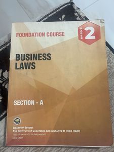 Business Laws - Foundation Course Paper 2