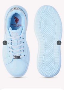 U.S. Polo Assn. Light Blue Platform Sneakers