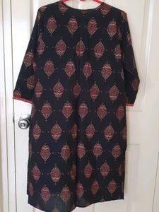 Black Straight Kurta