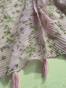 Pink Soft Crush Material Stole