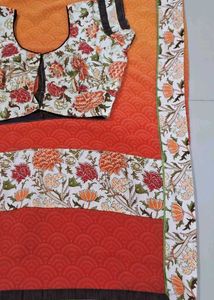 New Saree H Redi Blouse K Sath