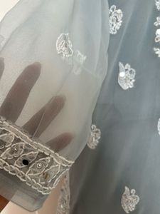 New Elegant Grey Lucknowi Kurta!