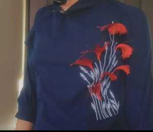 Crimson Bloom Top