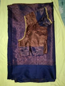 Copper Jari Saree