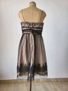 Tulle Dress with Lace Detail