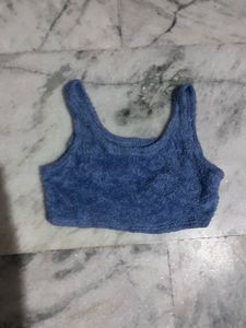 Blue Crop Top