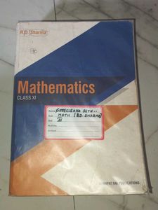 RD Sharma Math Class XI