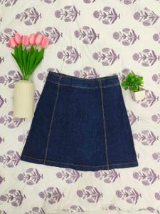 Denim A-Line Skirt