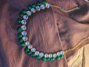 Emerald Green Stone Necklace
