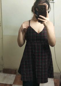 Plaid Mini Dress