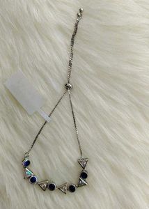 Silver Stylish Blue Bracelet