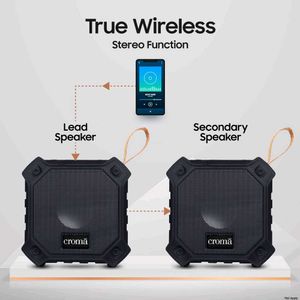 Croma Bluetooth Speaker Black (CREMP2101sBTSP)